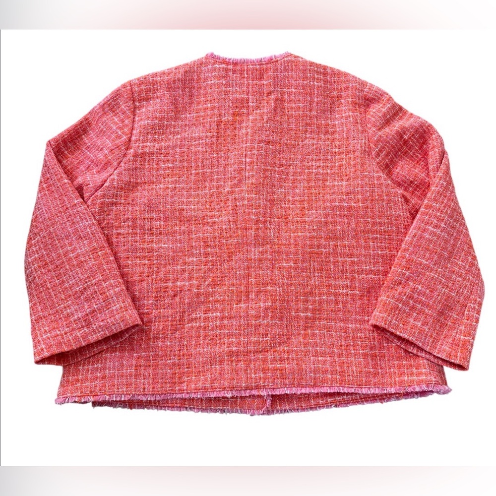J. Jill Pink Textured Tweed Blazer - Picture 10 of 16